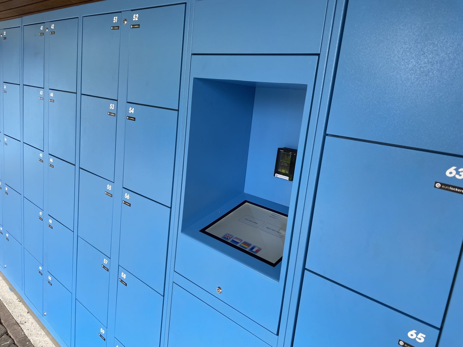 Easy to use electronic lockers Eurolockers